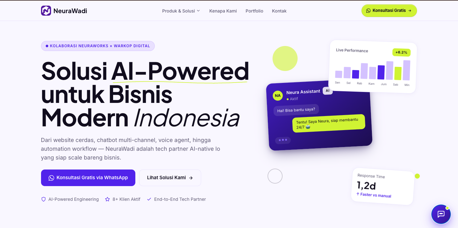 NeuraWadi Landing Page