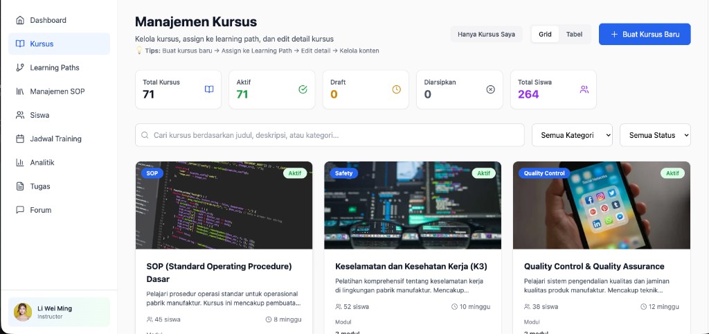 Kursus (Instruktur)