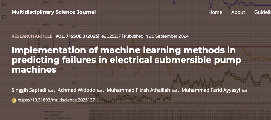 ML Failure Prediction (ESP Machine)