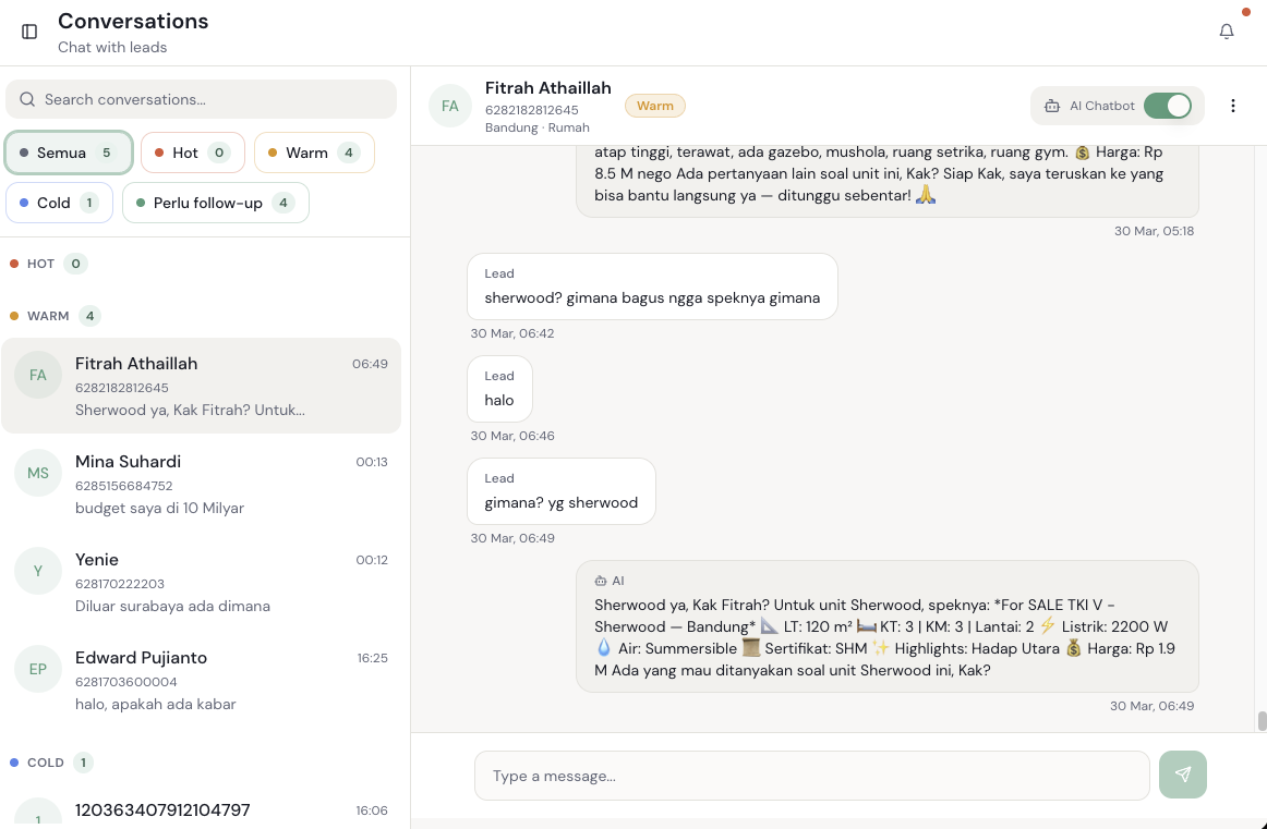 Conversations & AI Chatbot