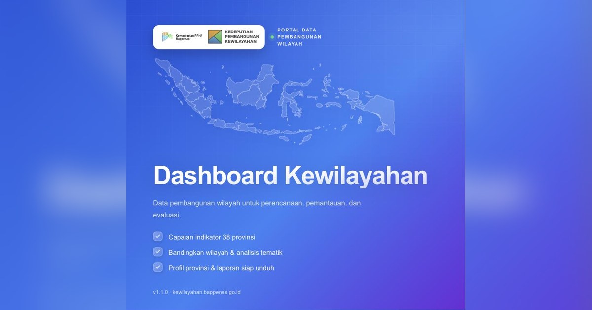 Dashboard Kewilayahan — Kementerian PPN/Bappenas
