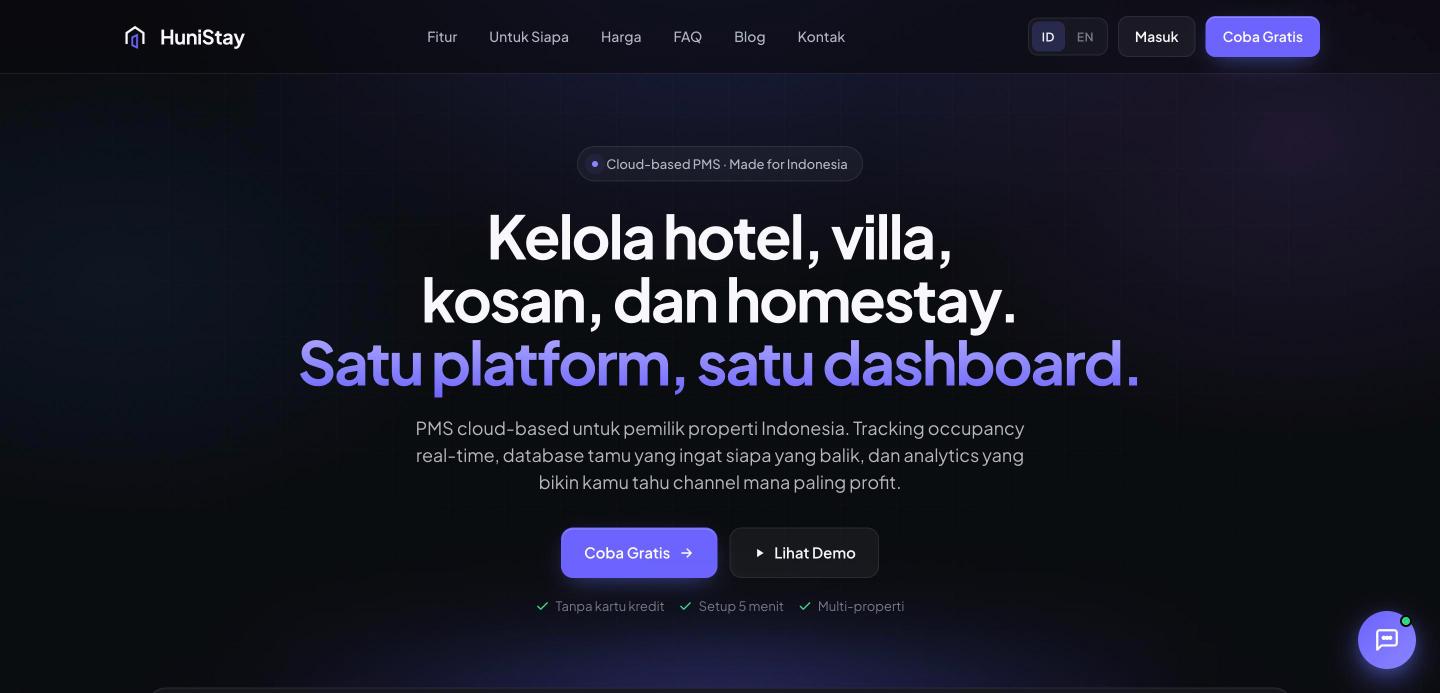 HuniStay — Property Management System