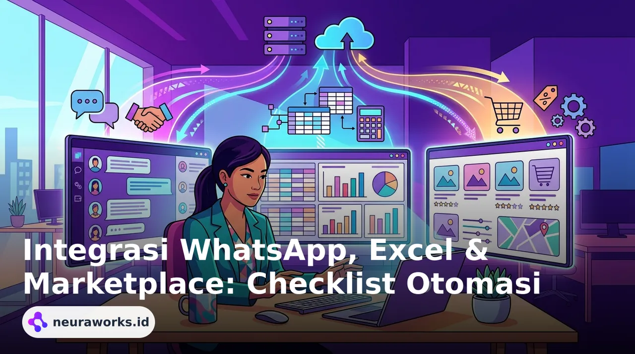 Integrasi WhatsApp, Excel &amp; Marketplace: Checklist Otomasi
